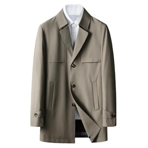 Trench kaki homme fini les vêtements de mi-saison trop chauds ou lourds