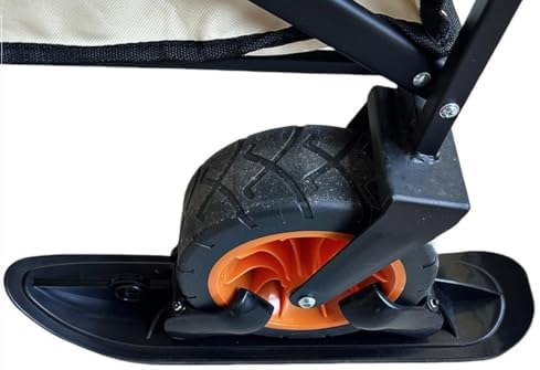 Portable Ski Sled Attachment for Snowboards and Skiing Gear