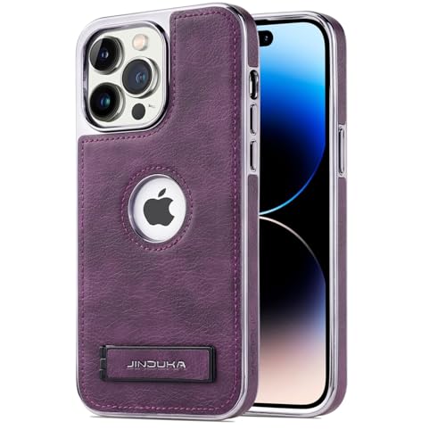 Étui pour iPhone 17 violet rigide protection cuir et silicone de qualité