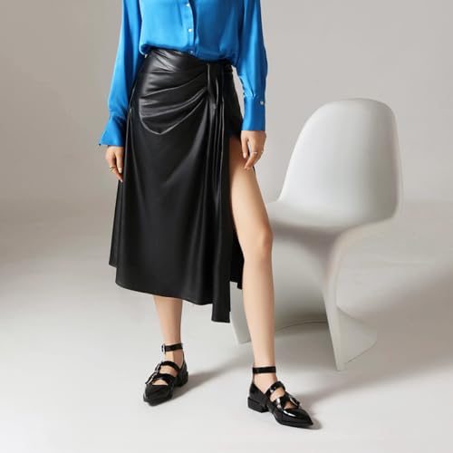 Women's Multiple Buckles Flats Pointed Toe Ankle Strap Mary Jane Flats Shoes3