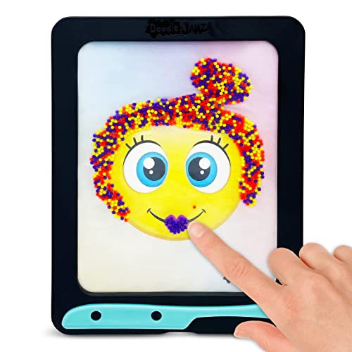 Doodlejamz Jellypics - Sensory Drawing Pads Filled With Non-Toxic Squishy Beads And Gel (Red, Purple, Yellow Beads + Green, Orange, Blue Beads)) #TOP1