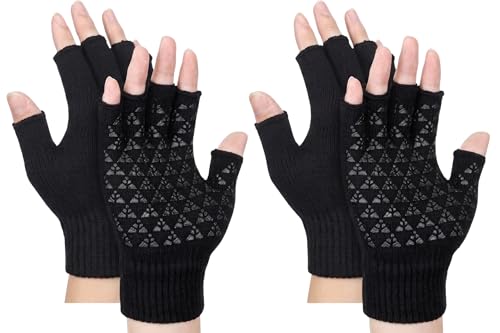 Image of Half Finger warm Woolen Winter hand gloves for men and women /woolen gloves /winter gloves
