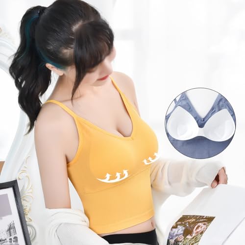 Eforcase Girls’ Training Bra Backless Sports Bras Removable Pads Underwear Student Bra Crop Cami Tank Top Bralette Bra4