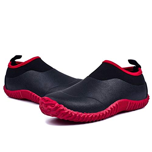 Image of SYLPHID Men's Garden Shoes Women's Rain Shoe Waterproof Neoprene Camp Booties for Camping, Lawn Care, Gardening and Yard Work