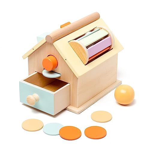 Image of JOCY Montessori Toys for 1 2 3 Years Old Boys Toys Birthday Toy, Wooden Sensory Toys for Ages 2-4 Toddlers Kids Baby, Shape Sorting and Stacking Learning Toys for Toddlers and Kids Ages 6+ Months