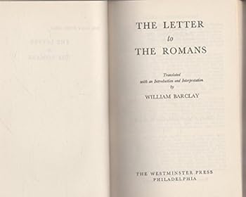 Unknown Binding The Letters to the Romans Book