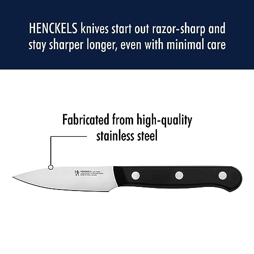 Image of HENCKELS Solution Razor-Sharp 2-Piece Compact Chef Knife Set, German Engineered Knife Informed by over 100 Years of Mastery, Black