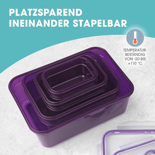 GOURMETmaxx Klick-it Frischhaltedosen Set 7-teilig, BPA-frei