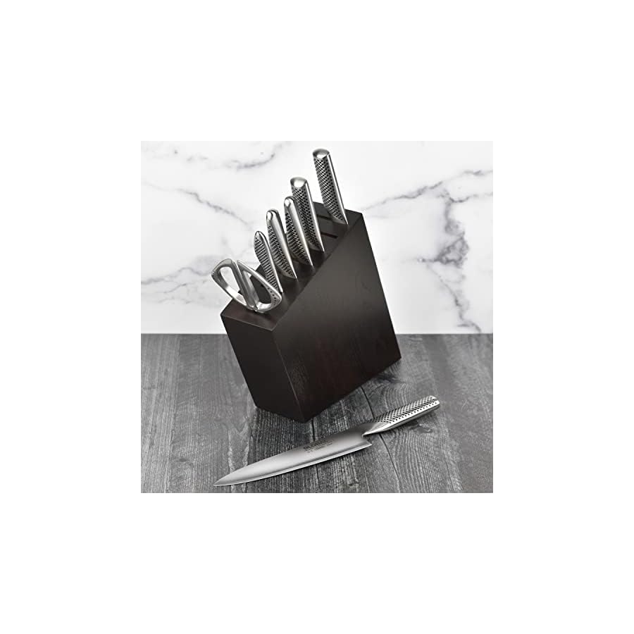 Global-8-Piece-Knife-Set-with-Walnut-Block Global 8 Piece Knife Set with Walnut Block