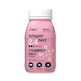 AYMES - Actagain 2.4 Daily - High Energy Nutritional Drink - Strawberry Burst - 12 x 250ml Bottles - Gluten Free - Suitable for Adults and Children Aged 6+
