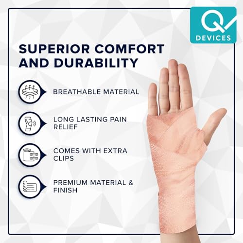 Image of Q DEVICES Elastic Crepe Bandage for Pain Relief (10 cm x 4 m) | Skin-Friendly Breathable Cotton Crepe Bandage for Sports Injuries, Sprains, Joint Support & Varicose Veins