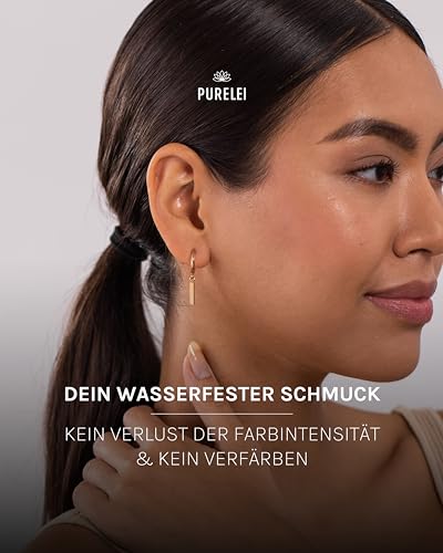 Purelei Huli Hoop Creole Ohrringe (Roségold) – Damenohrringe aus langlebigem Edelstahl – Wasserfeste Ohrringe Damen – 1,56 cm Durchmesser… – Ansicht 5