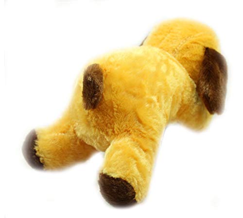 Image of Tickles Adroable Lying Dog Soft Stuffed Plush Animal Toy for Kids Baby Boys & Girls Birthday Gifts (Size: 35 cm Color: Brown)