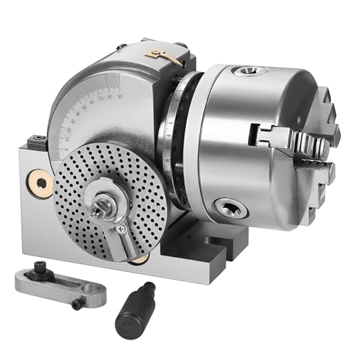 Dividing Head Set Precision Dividing Head for Milling Machine Rotary Table for Milling Grinding Drilling Machine (4 Inch)