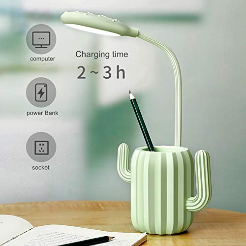 Lampe flexo table LED avec bras flexible et batterie rechargeable USB intégrée - 5