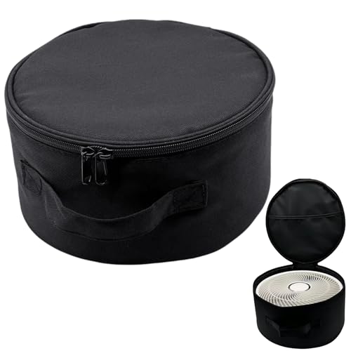 yowodana 折りたたみ扇風機収納バッグ 折り畳み扇風機専用 折りたたみ扇風機用 扇風機収納袋 扇風機カバー A10/P9 / P9S / P10用 丸型 防塵 防水 防湿 防カビ 洗える 保護 ポータブル ファスナー付き 夏用 ハイキング用 キャンプ