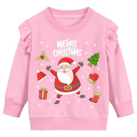 Little Hand Girls Christmas Sweatshirt Age 6-7 Cover