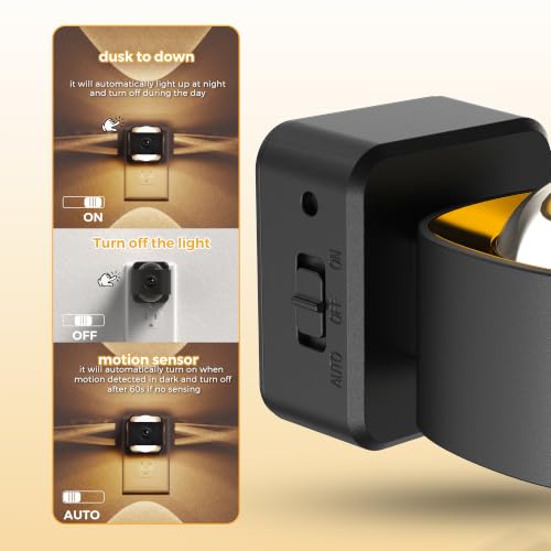 Image of L LOHAS LED Motion Sensor Night Light, Projector Night Lights Plug in Wall | Motion Activated & Light Sensor, 0-150lm Dimmable Nightlight, Rotating Plug in Nightlight for Bathroom Hallway, 1 Pack
