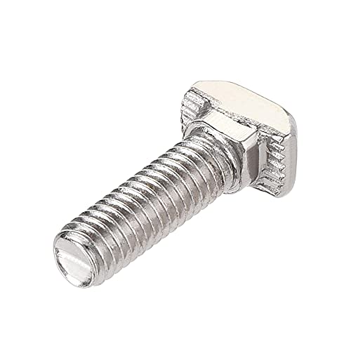 Image of uxcell M5x16mm T-Slot Drop-in Stud Sliding Bolt Screw Carbon Steel for 20 Series Aluminum Profile 5pcs