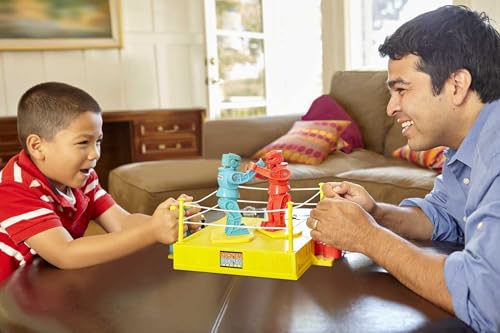 image for Mattel Games Rock 'Em Sock 'Em Robots Kids Game, Fighting Robots with 