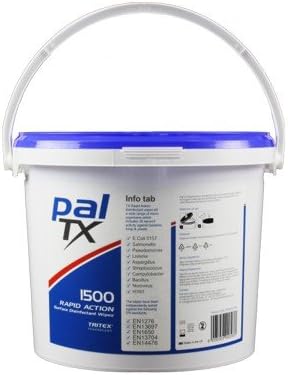 TX Rapid Action Surface Wipes - Bucket of 1500 Wipes