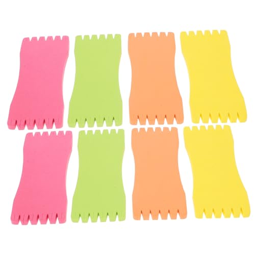 Abaodam 10 Pack 14x6cm Fishing Line Winding Board Sponge Wrapped Wire Board Lightweight Durable Easy to Carry for Fishing