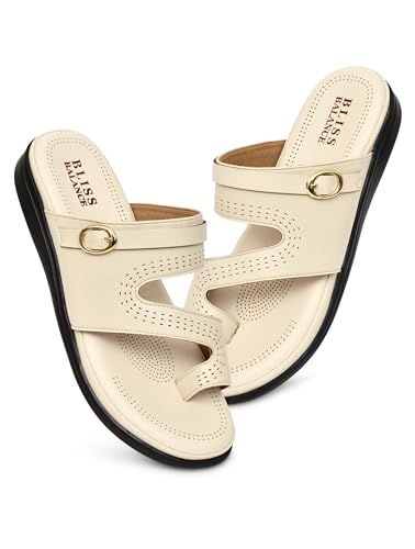 Image of Extra Soft Women's Comfortable Highcushioned Doctor Slippers|Flip-Flops Fashionable Casual & Stylish|Lightweight & Breathable Chappals|Outdoor Sandals Ladies&GirlsBB946