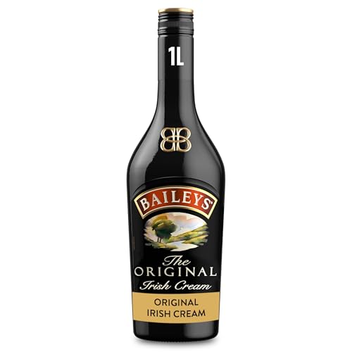 Baileys Original Irish Cream Liqueur | 17% vol | 1L | Fine Irish Whiskey & Dairy Cream | Rich Chocolate & Vanilla Flavours | Great Over Ice or in Cocktails