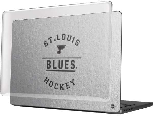 Skinit Case + Skin Compatible with MacBook Pro 14in (2021) - Officially Licensed NHL St. Louis Blues Black Text Design