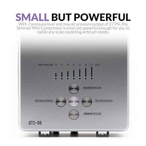 Gaahleri Airbrush Kit, Ambition Series GTS-06, Airbrush & Air Compressor met Air Control - Afbeelding 4