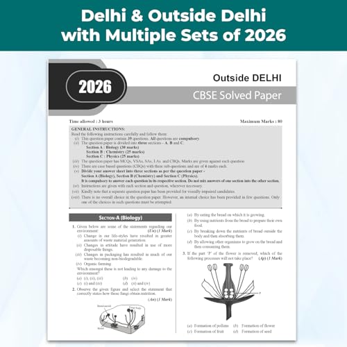 Image of PW CBSE Class 10 PYQs - Past 10 Years Solved Papers For 2027 Board Exams | Delhi & Outside Delhi with Multiple Sets of 2026 | Science, Maths, Social Science, English | NCERT References