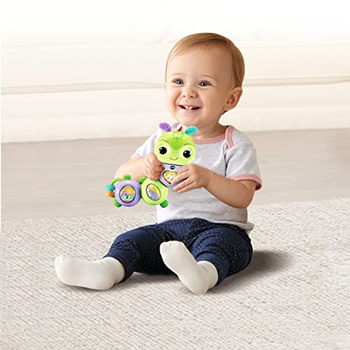 VTech Myrtille Twist Chenille Hochet Bébé Interactif et Musical Activité Manuelle d'Éveil Jouet de Dentition Cadeau de Naissance Bébé Dès Contenu en Français - vue 2