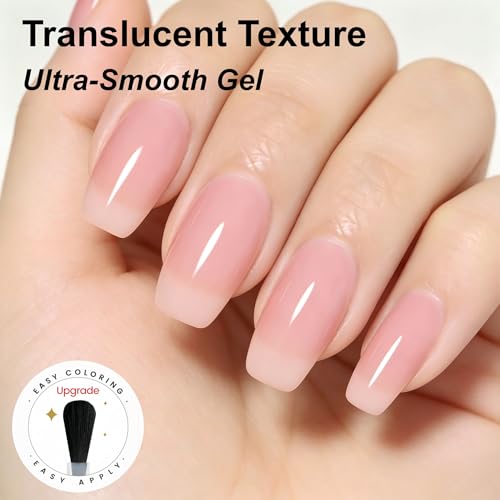 Set de Esmalte de Gel Nude Transparente 8 Pcs miniatura 5