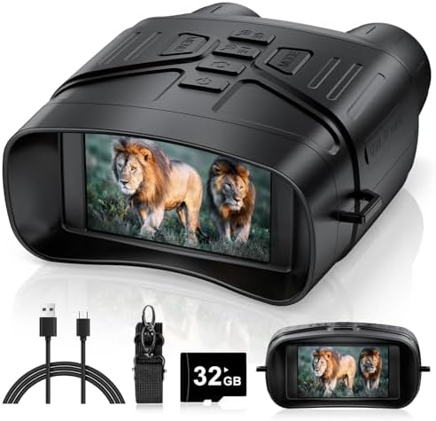 Night Vision Goggles, 4K Night Vision Binoculars for Adults with ...