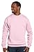 Hanes Mens Long Sleeve Crewneck Sweatshirt - PALE PINK - Small