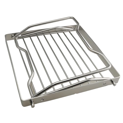 ZCZQC Parrilla plegable portátil de acero inoxidable al aire libre para barbacoa, estufa de camping, tostadora, mini estufa, estante cubierto para ollas, soporte para sartén, senderismo, camping,