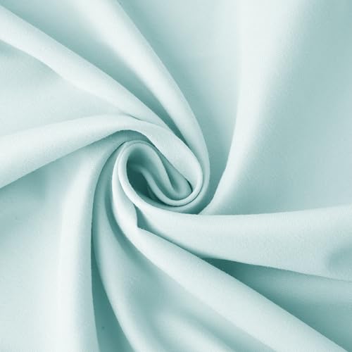 Image of HBHLFZ Crib Sheets for Boys, Girls, 28x52 Inch Fitted Crib Sheet - 8 Inch Deep Pocketed Fixed Sheet - Soft and Comfortable Microfibre - Fits Standard cot and Toddler mattresses, Light Blue