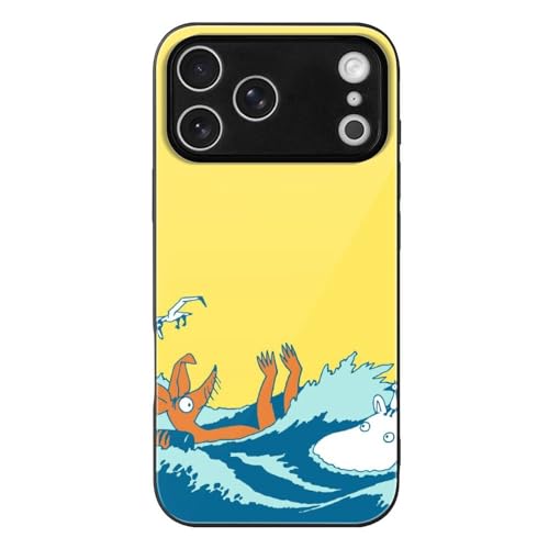 iPhone17 Pro Max用ケース ムーミン アイフォン17 Pro Max用ケース スマホケース 強化ガラス TPU おしゃれ 保護カバー 互換性のある 耐衝撃 贈り物