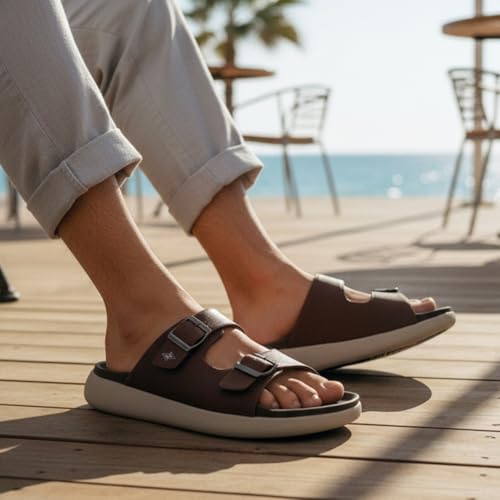 Image of KazarMax Premium ContourX Men's | Anatomical Comfort Sandals | Cushioned Footbed Sandal
