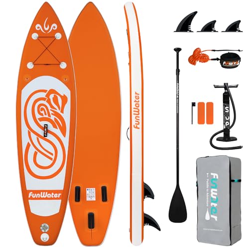FunWater SUP Gonfiabile Stand Up Paddle Board Tavole da SUP Gonfiabili Adulti Tavola da Surf con...