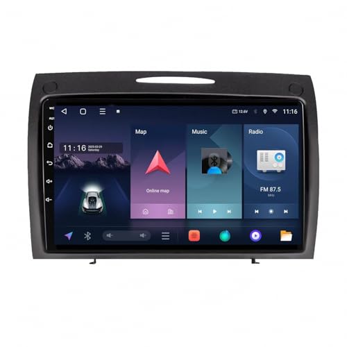 Pantalla Carplay Mercedes Benz SLK Class R171: sistema multimedia de alta fidelidad con EQ
