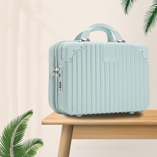 Travel Suitcase Makeup Travel Case Hard Shell Vanity Cases Portable ABS Cosmetic Case Hand Luggage Case for Women Carry-on Luggage(E)4