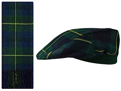 Ensemble cadeau foulard et casquette plate en laine pour hommes et femmes