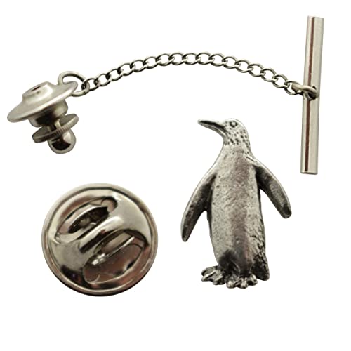 Sarah'S Treats & Treasures STT-M343-TT Penguin Tie Tack ~ Antiqued Pewter cover