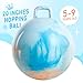 U&C Planet Hopper Ball 20 inches Bouncy Ball with Handle for Kids Age 5-9 Clouds Hoppity Hop Sit and Bounce Jumping Hopping with Pump and Gift Box Great Gift for Birthday Easter Basket Stuffers