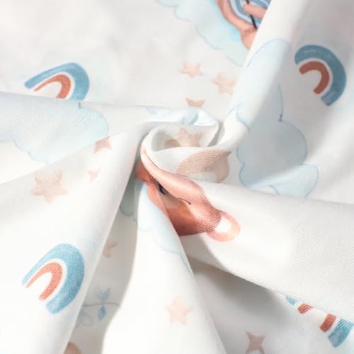 Image of Ylsteed Baby Swaddle Blanket and Headband Set, Newborn Receiving Blanket Swaddle Wrap for Girls and Boys, Swaddling Blankets Neutral for Newborn， Soft and Skin-Friendly 32 * 32 inches (Blue Bear)
