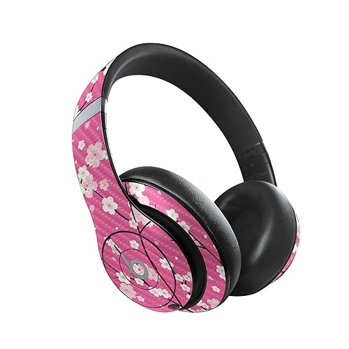 Image of MightySkins Carbon Fiber Skin Compatible with Beats Studio Pro - Sakura Pink | Protective, Durable Textured Carbon Fiber Finish | Easy to Apply