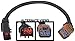 APDTY 112854 Wiring Harness Pigtail Connector Taillight 2002-2003 Dodge RAM 1500 (Replaces 55077346AA, 55077346AB)