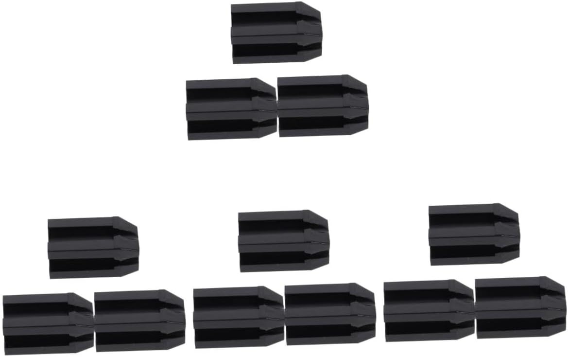 VICASKY 12pcs Makeup Pencil Sharpener Dual Cosmetic Sharpeners for Eyebrow Eyeliner and Lip Pencils Detachable Lid for Less Blades Essential Makeup Accessories Black