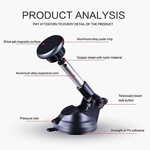 wpyyi magnetic phone holder plus universal car phone holder car windshield dashboard mount color d